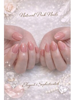 キュービーネイルプラス 大宮マルイ店(QB Nailplus)/大人のためのナチュラルピンク。