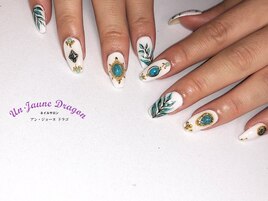 【自爪ネイル】夏ネイル