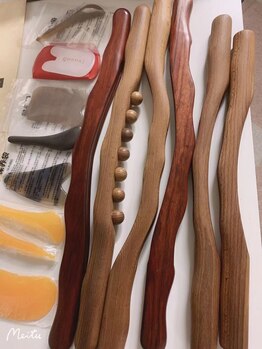 楽楽整体サロン/カッサの用具：１５種類以上