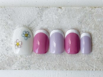 カラ ネイル 中津店(calla nail)/手描きフラワー