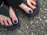 【フット】親指アート&ワンカラー　¥9000