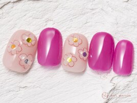 ストーン色鉛筆フラワー　¥10550