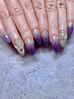 マーム(ma'am)/長さだし10本＆キラキラネイル