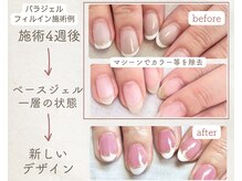 リブネイル(LiB nail)の雰囲気（パラジェルを使ったフィルイン施術です。）