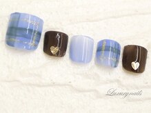 ラグジュアリーネイルズ オオミヤ(Luxury Nails Omiya)/モテ可愛*ハート＆チェックNail
