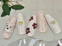 ネイルサロン ジェイ(Nail Salon J)/ガラスフレンチクーマデコネイル
