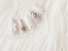 ヴァンネイル(VINGT NAIL nail&eye beauty)/冬にぴったり結晶ネイル