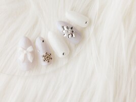 冬にぴったり結晶ネイル