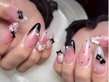 エムユーファイブネイル(MU5-nail)/フレンチ×ふんわりチーク