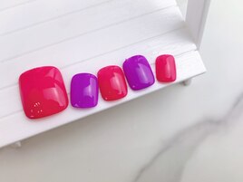 海外っぽワンカラーネイル