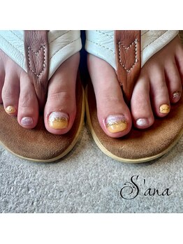 サナ 久が原 千鳥町(S’ana)/バイカラーネイル¥9000