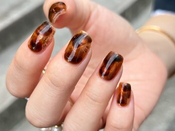 ファンクションネイルズ 表参道 原宿(FUNCTION NAILS)/べっこうネイル 秋ネイル