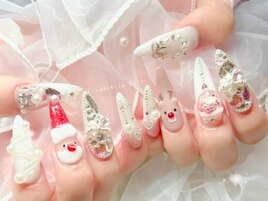 【スカルプ長さだしネイル】