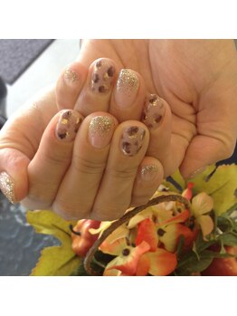 ブラウン×ゴールド♪