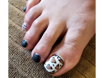 ネイルサロン リスタ(Rista)/レオパード フット アニマル