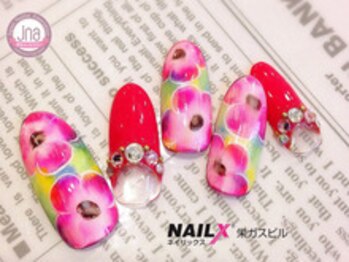 ネイリックス 栄ガスビル(NAILX)/BIGフラワーネイル