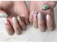 08ネイル(08 nail＆school)/クリームソーダネイル☆