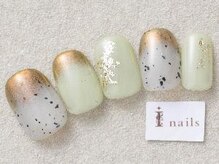 アイネイルズ 三宮店(I nails)/ダルメシアンミラー￥7500