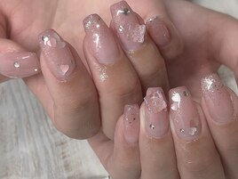 ピンク×シェル×ちょうちょ。