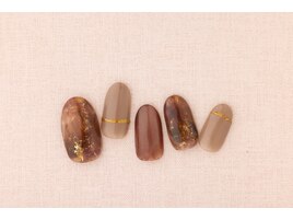 ニュアンス秋ネイル
