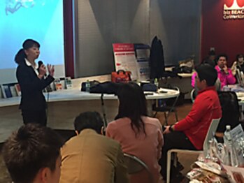 足つぼまーさん/足つぼイベントの様子