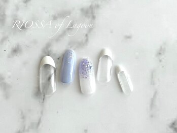 リオッサ オブ ラグーン(RIOSSA of Lagoon)/キラキラ梅雨ネイル