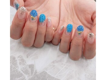 クレアネイル 高崎ウニクス店/持ち込みデザインのお客様ネイル