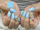 日焼けキティーネイル