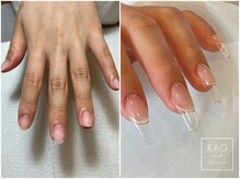 ラグ ネイル(RAG nail)の雰囲気（長さ出しが出るだけで別人級に♪）