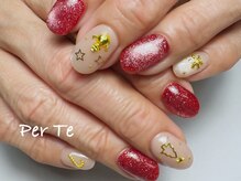 ペルテ 浦和(Per Te)/クリスマスネイル/シンプル/浦和