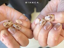 ビアンカ ネイルサロン 大宮店(Bianca)/ヒョウ柄×マグネット