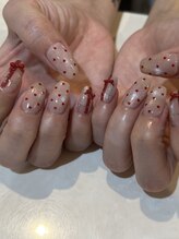 オーシャンネイル 四日市店(Ocean Nail)/ribbon×heart