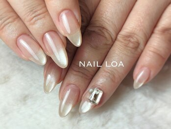 マグネット×ビジューネイル