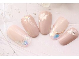 雪の結晶ネイル