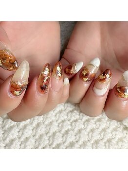 わがままキャット/べっ甲ネイル