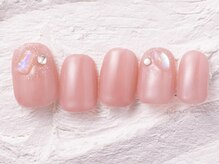 ネイルメゾン 渋谷店(NAIL MAISON)/ピンクラメキラキラ春 ￥5800