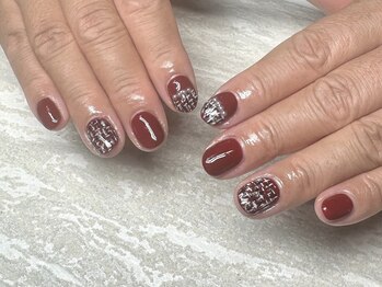 ボルドーツイード