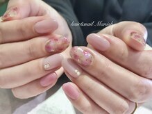 マニッシュ(Manish)/春ネイル/ニュアンスフラワー