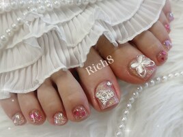 フットネイル☆キラキラ＋パーツ