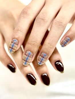 シアーチェック × スキニーラメ