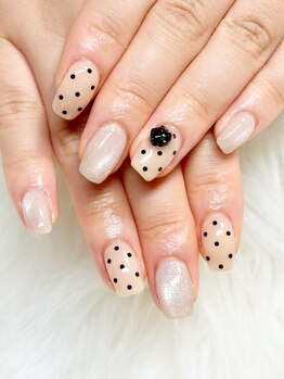 マイオティック ネイル(miotic nail)の写真/≪本日予約◎/オフ無料≫うるプル☆マグネットネイル5000円~☆圧倒的透け感のオフィス向けデザイン豊富◇