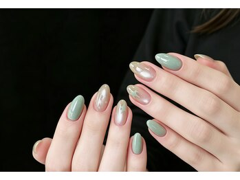ワイアンドワイ(Y&Y)/抹茶色スターネイル