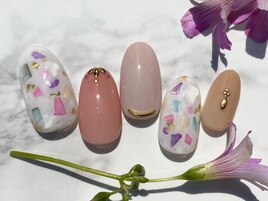 春夏秋冬☆シェルアートネイル