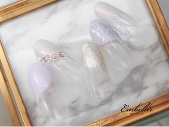 アンベリール 横浜店(Embellir)/(1239)斜めストーンフレンチ