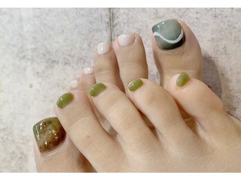 秋カラーニュアンスフット♪