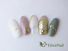 エリクサーネイル 池袋(Elixir Nail)/定額b カジュアル/クーポン使用