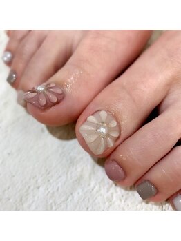 アリー ネイル スタジオ(Ary nail studio)/ぷっくりフラワー