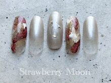サロンストロベリームーン(Salon Strawberry Moon)/水彩ニュアンスネイル　￥7980
