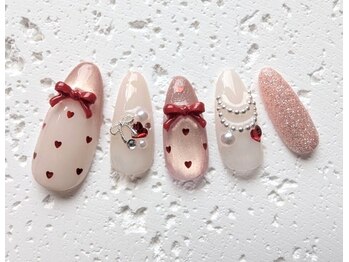 ジュネル/キュートなガーリーネイル