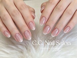 シアー×フレンチネイル